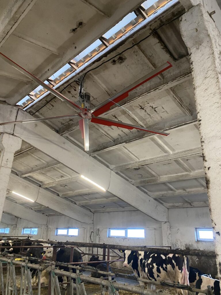 Установка вентиляторов СМР в ООО «МЕЙК АГРО»
