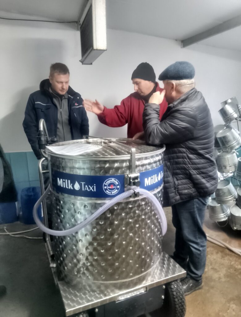 Установка молочного такси на СФХ “РАССВЕТ”