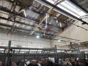 Установка вентилятора СМР на СООО “НАДЕЖДА”